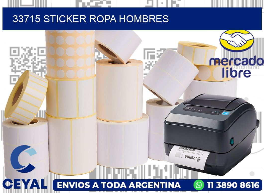33715 STICKER ROPA HOMBRES