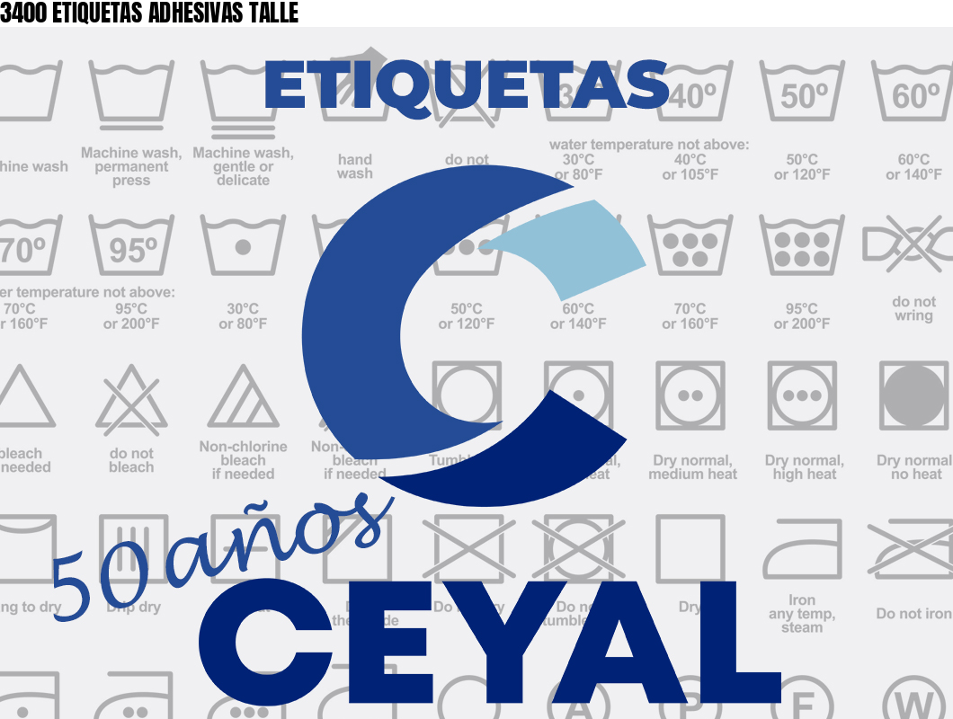 3400 ETIQUETAS ADHESIVAS TALLE