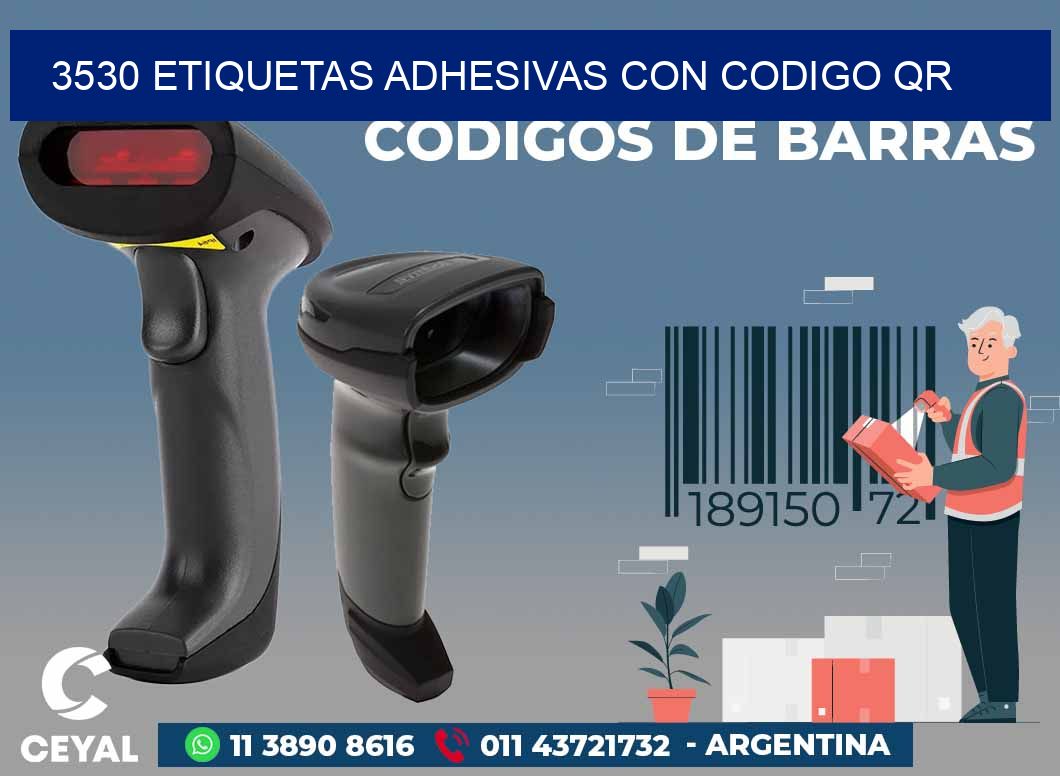 3530 ETIQUETAS ADHESIVAS CON CODIGO QR