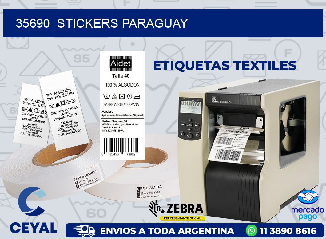 35690  STICKERS PARAGUAY