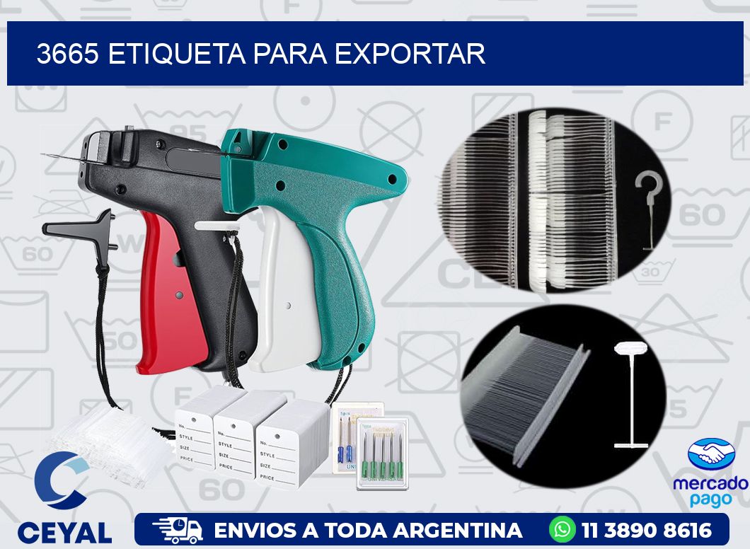 3665 ETIQUETA PARA EXPORTAR