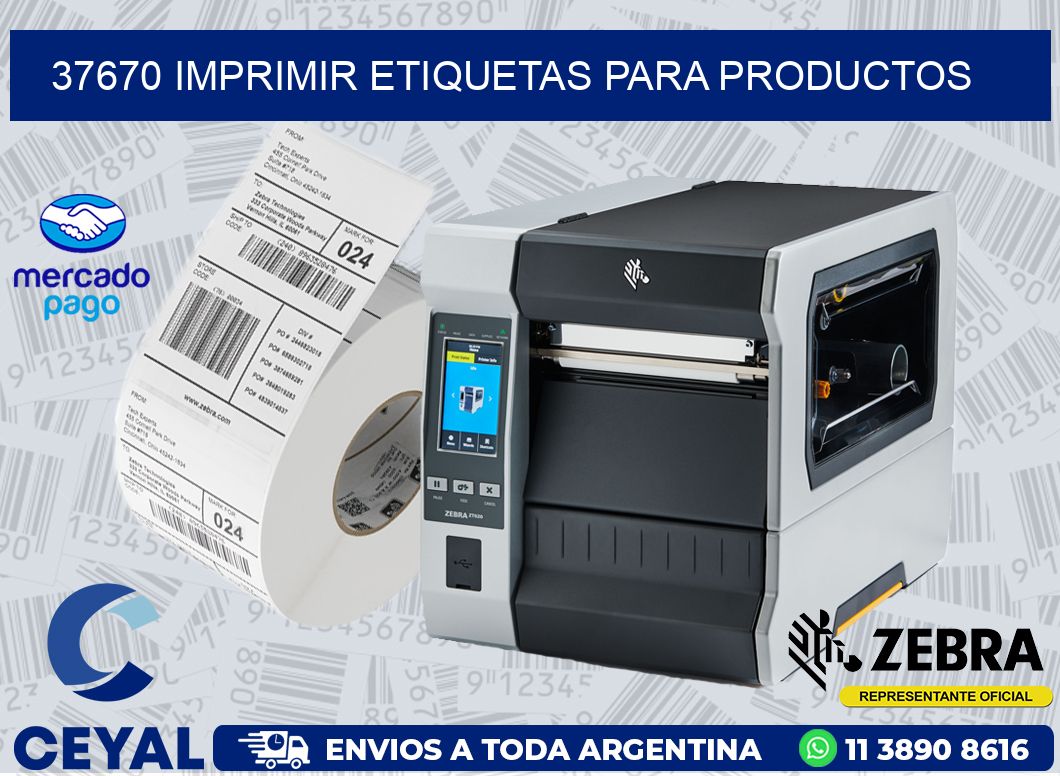 37670 IMPRIMIR ETIQUETAS PARA PRODUCTOS