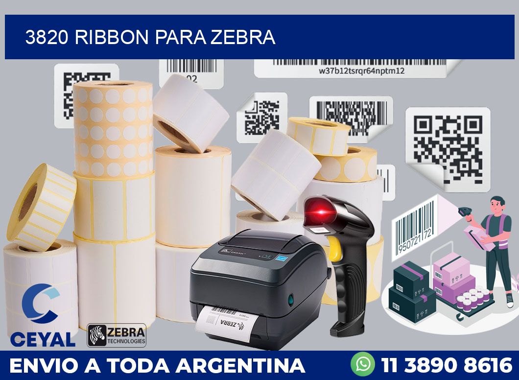 3820 RIBBON PARA ZEBRA
