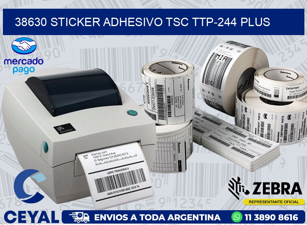 38630 STICKER ADHESIVO TSC TTP-244 PLUS