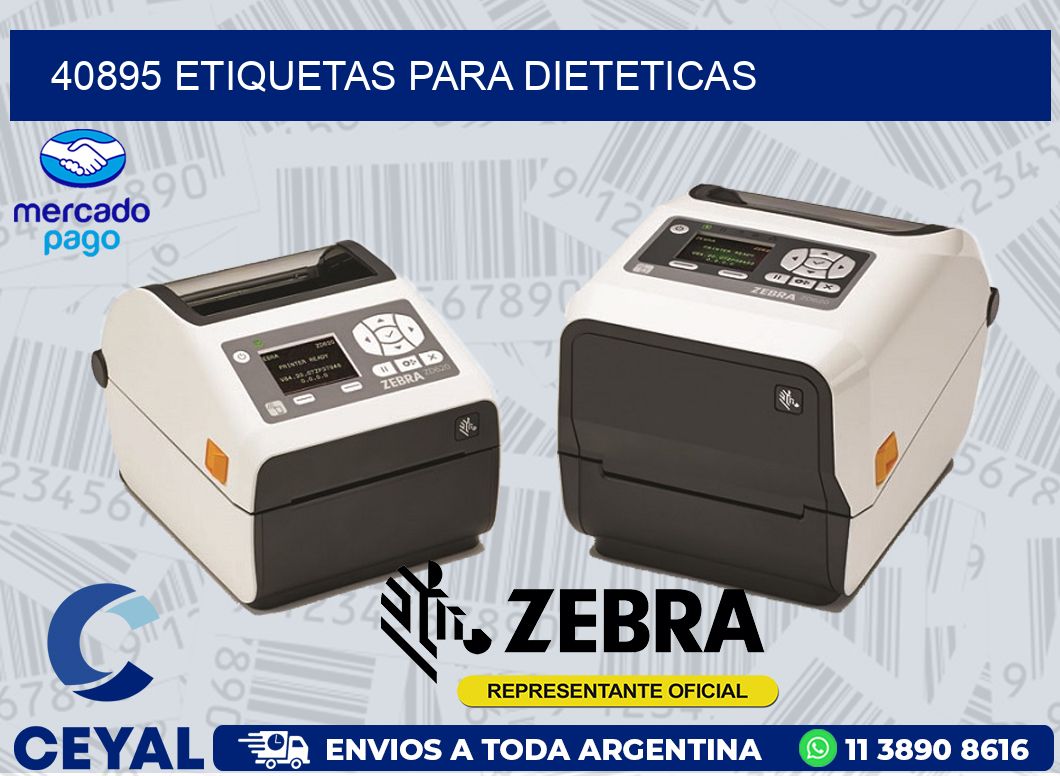 40895 ETIQUETAS PARA DIETETICAS