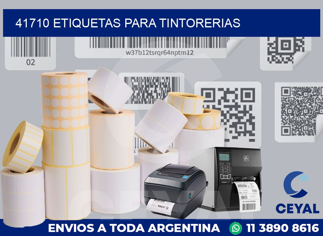 41710 ETIQUETAS PARA TINTORERIAS