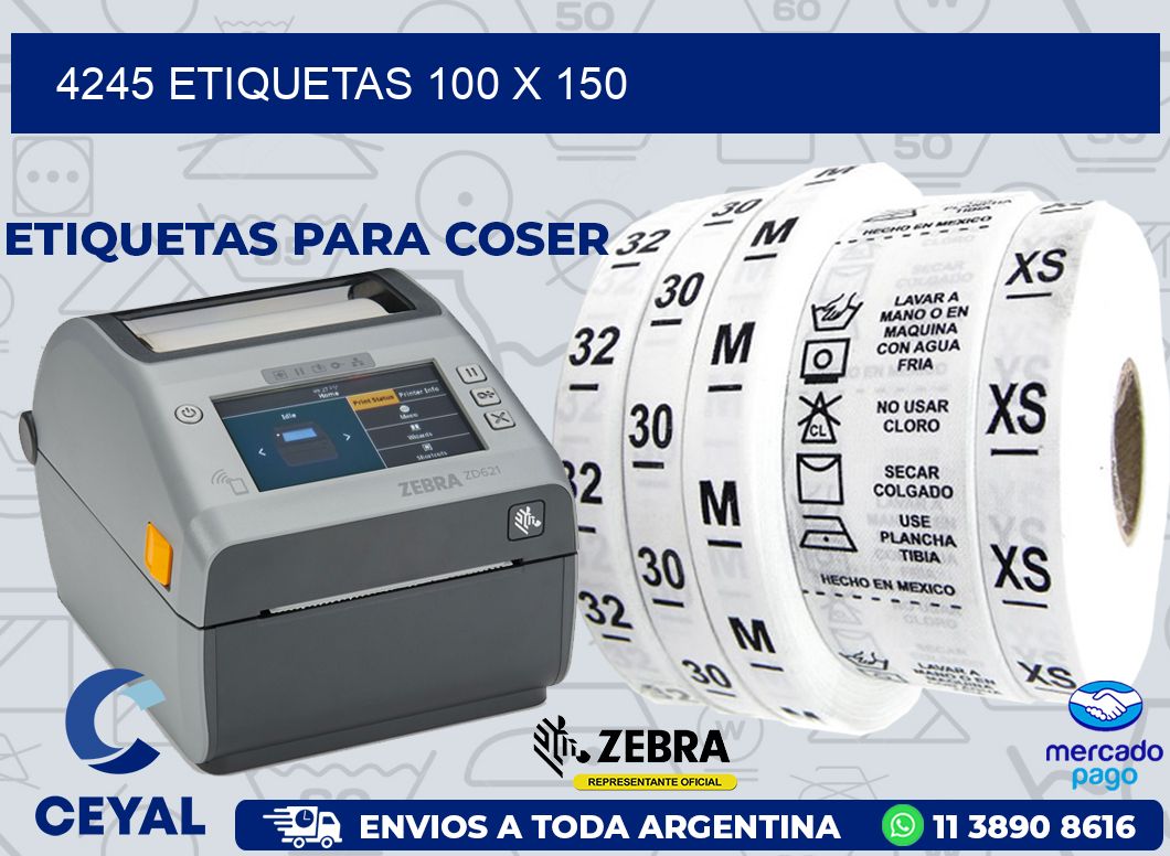 4245 ETIQUETAS 100 X 150