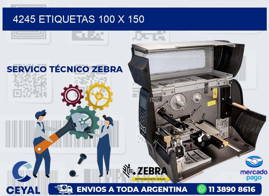 4245 ETIQUETAS 100 X 150