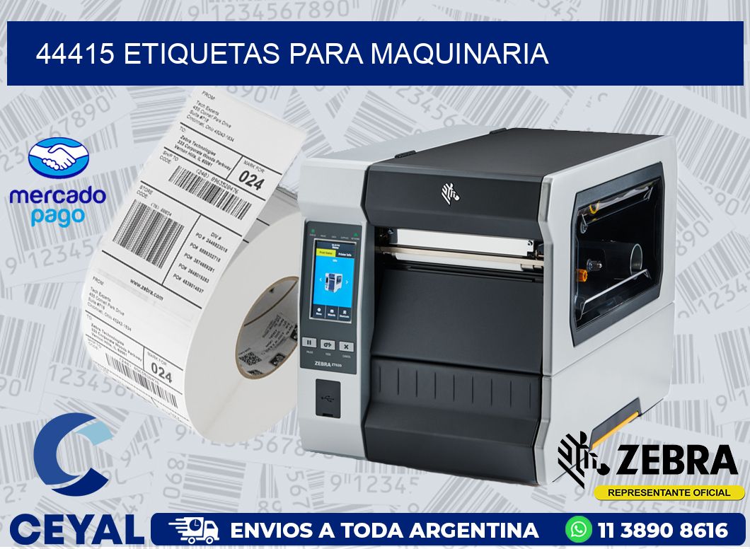 44415 ETIQUETAS PARA MAQUINARIA