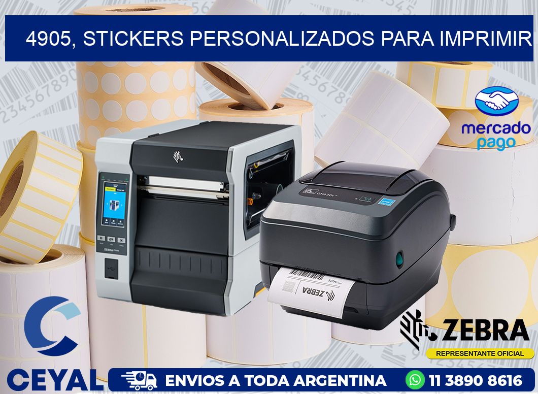 4905, stickers personalizados para imprimir