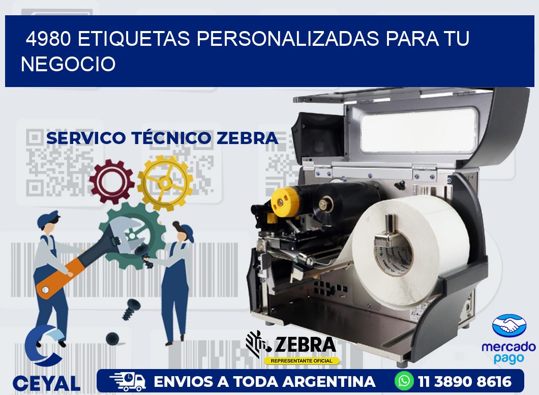 4980 ETIQUETAS PERSONALIZADAS PARA TU NEGOCIO