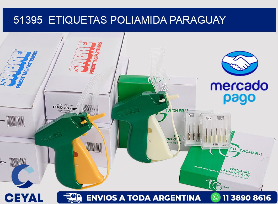 51395  ETIQUETAS POLIAMIDA PARAGUAY