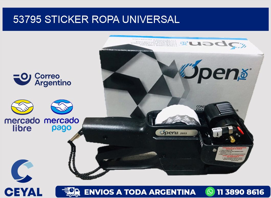 53795 STICKER ROPA UNIVERSAL