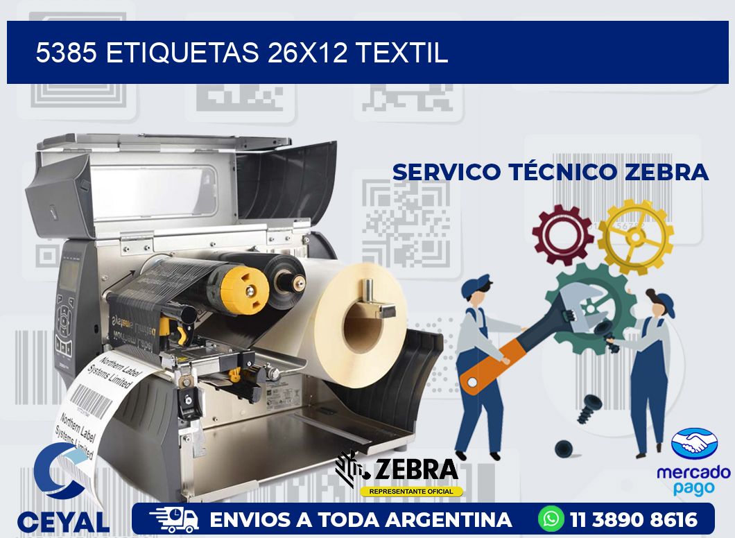 5385 ETIQUETAS 26X12 TEXTIL