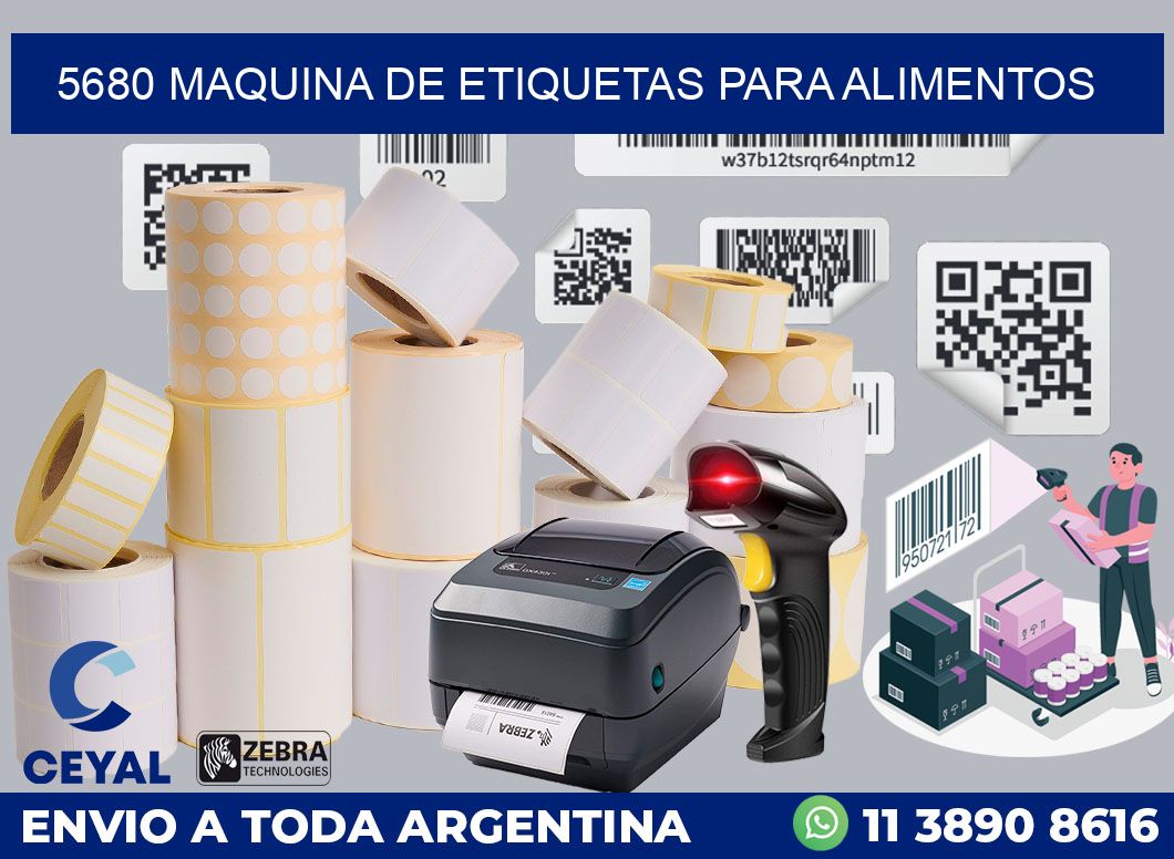 5680 MAQUINA DE ETIQUETAS PARA ALIMENTOS