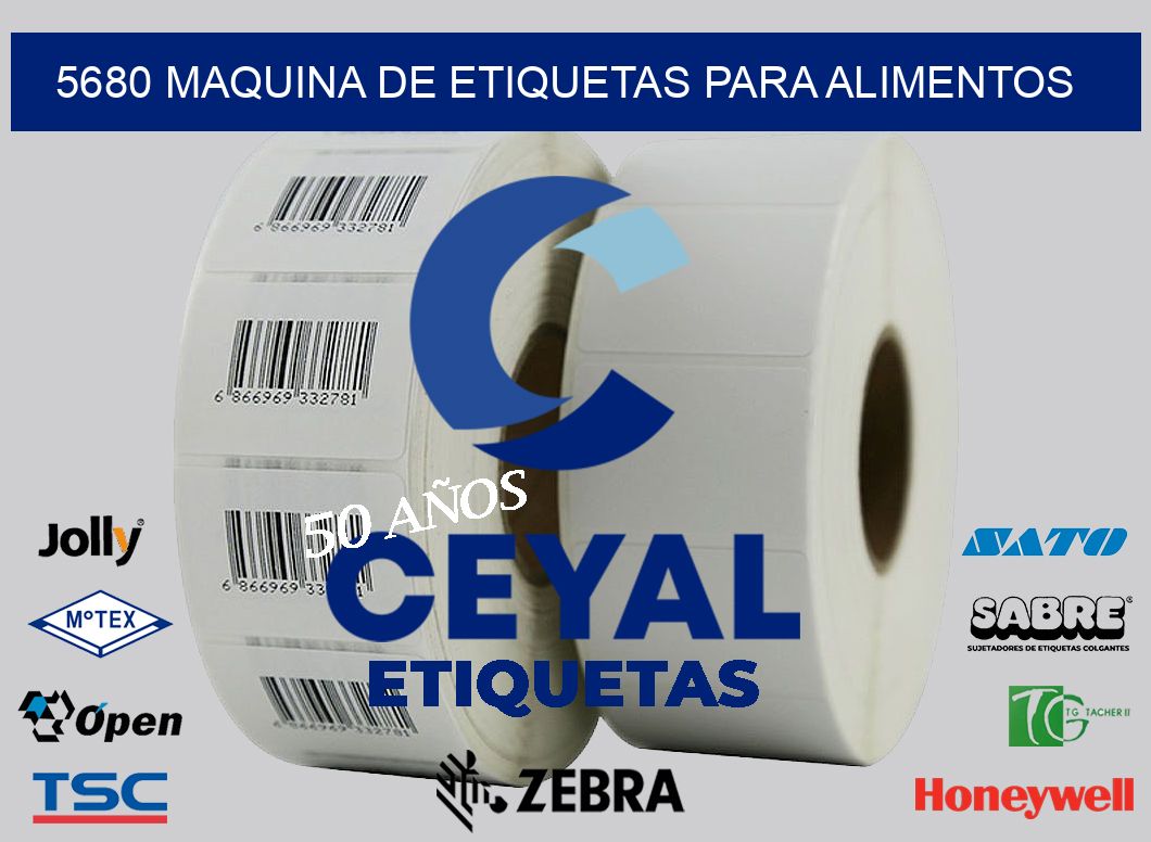 5680 MAQUINA DE ETIQUETAS PARA ALIMENTOS