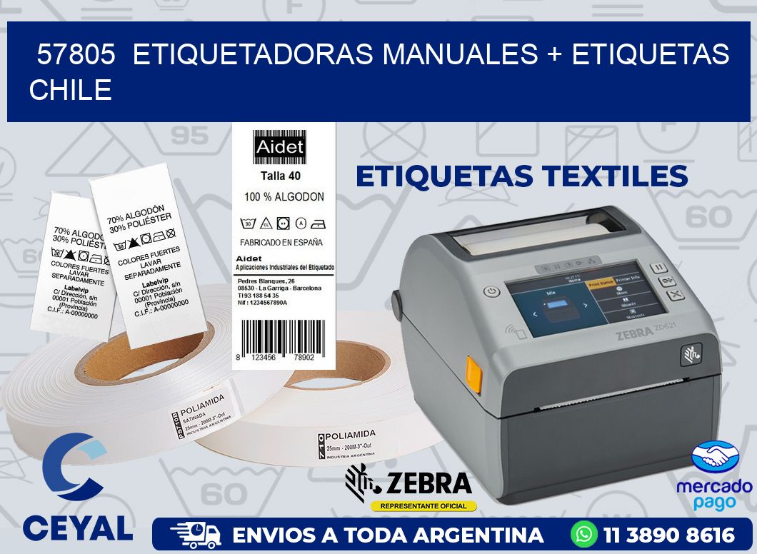 57805  ETIQUETADORAS MANUALES + ETIQUETAS CHILE
