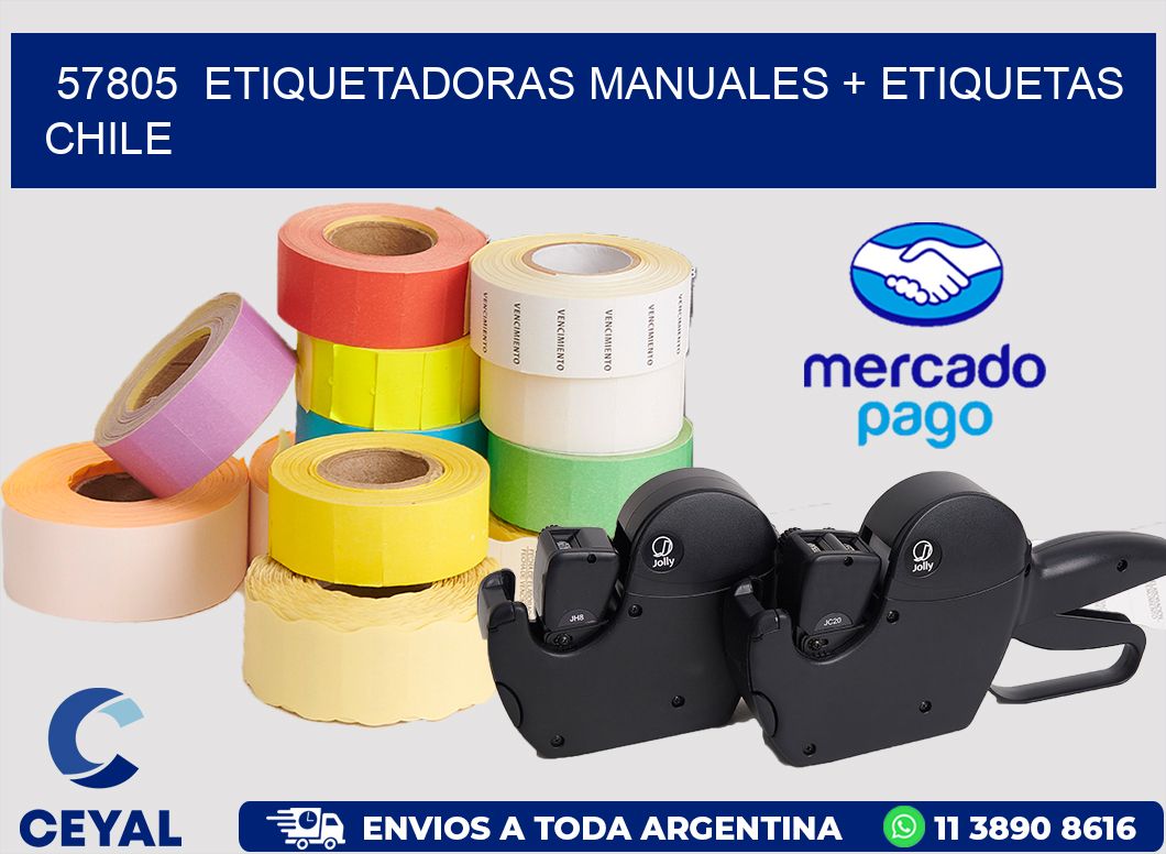 57805  ETIQUETADORAS MANUALES + ETIQUETAS CHILE