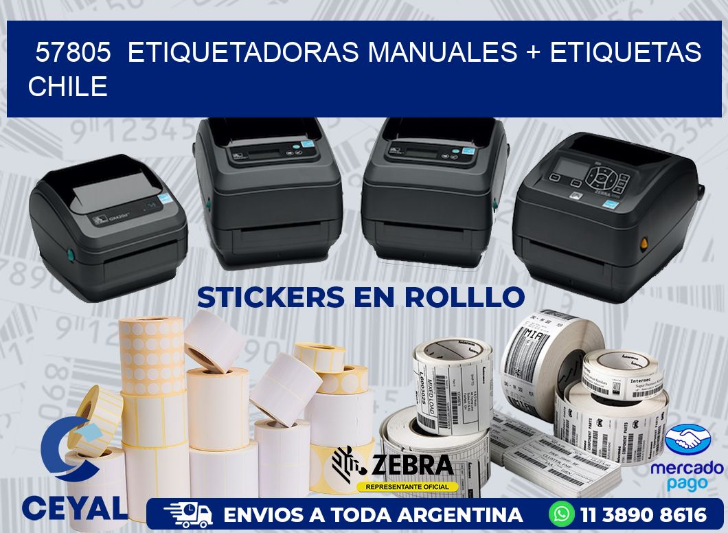 57805  ETIQUETADORAS MANUALES + ETIQUETAS CHILE