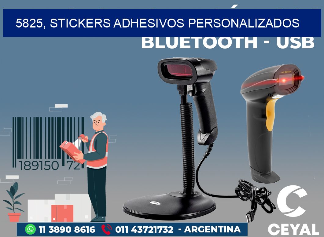 5825, stickers adhesivos personalizados