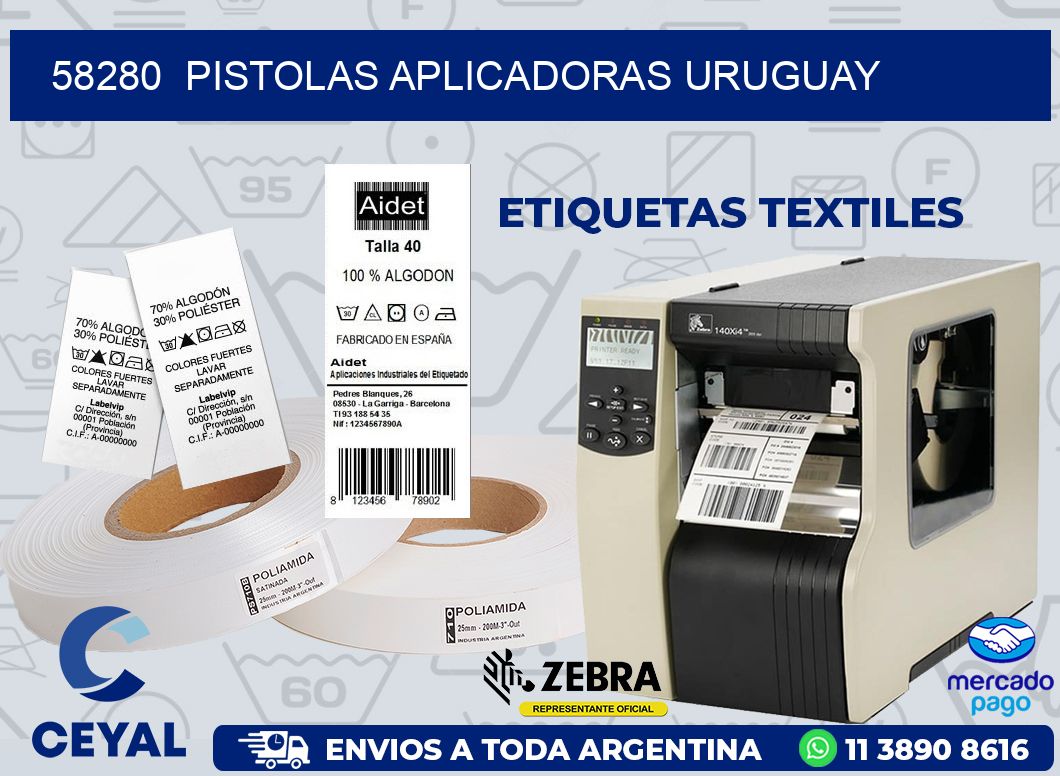 58280  PISTOLAS APLICADORAS URUGUAY