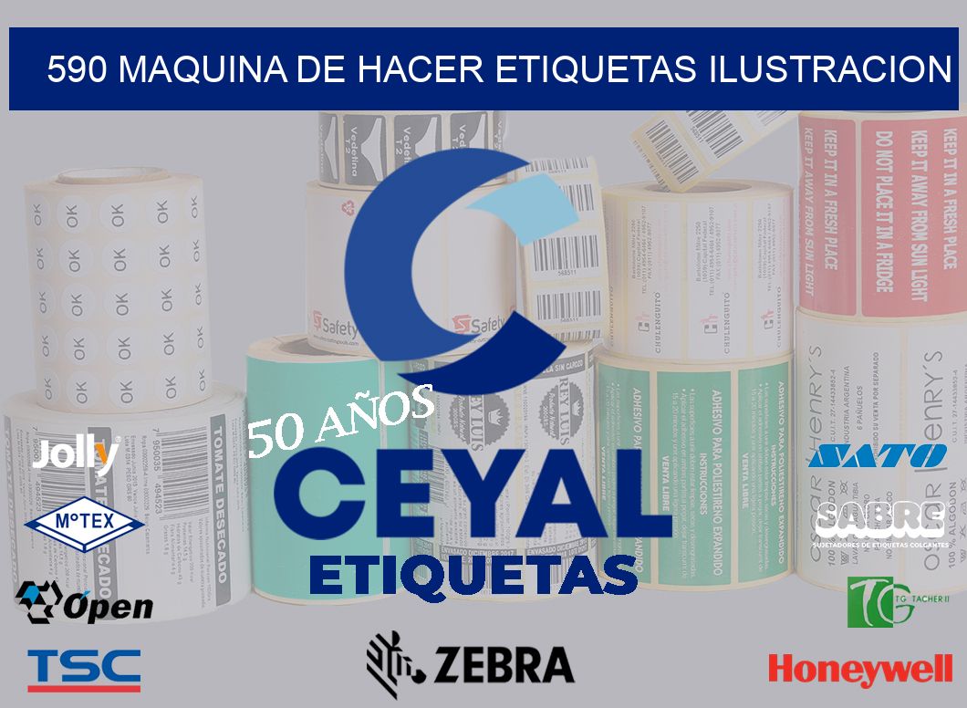 590 MAQUINA DE HACER ETIQUETAS ILUSTRACION