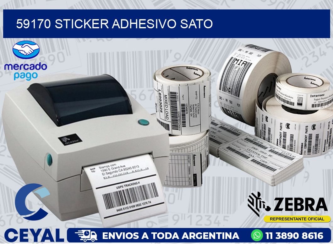 59170 STICKER ADHESIVO SATO