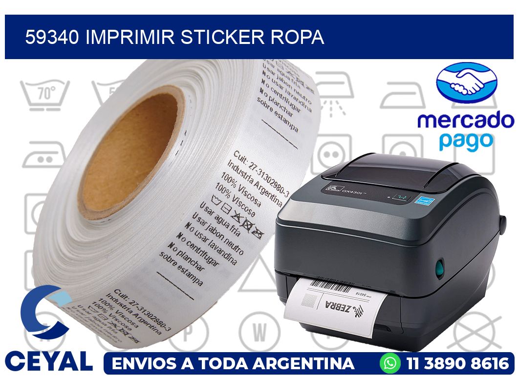 59340 IMPRIMIR STICKER ROPA