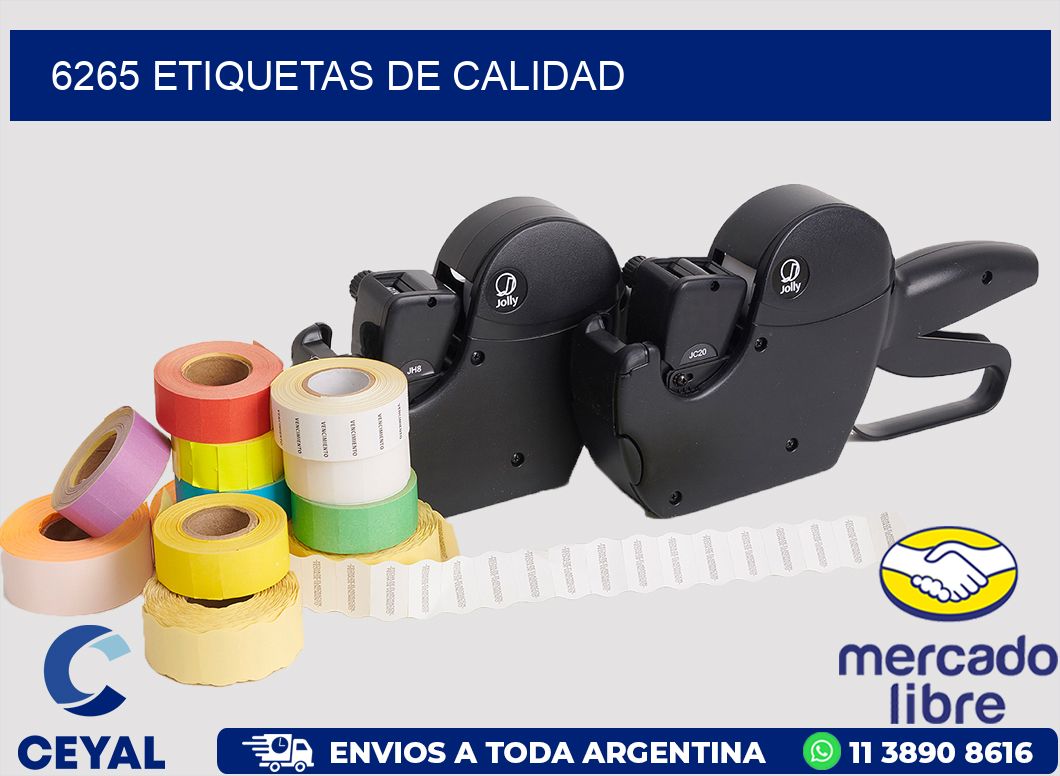 6265 ETIQUETAS DE CALIDAD