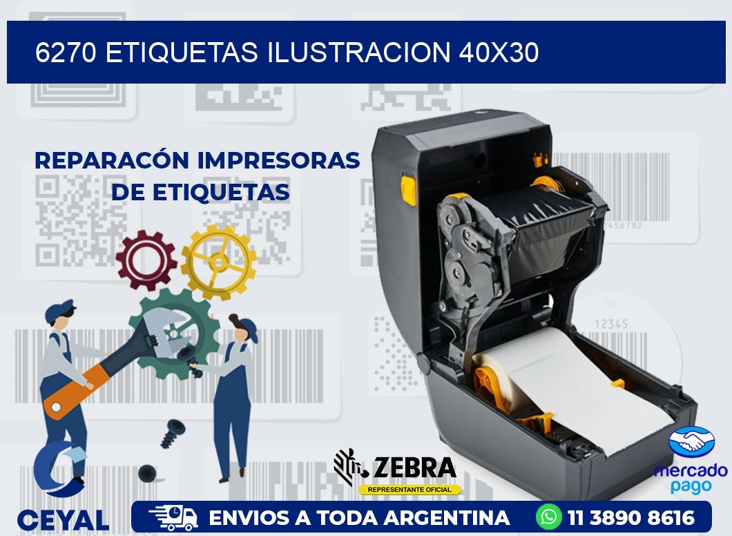 6270 ETIQUETAS ILUSTRACION 40X30