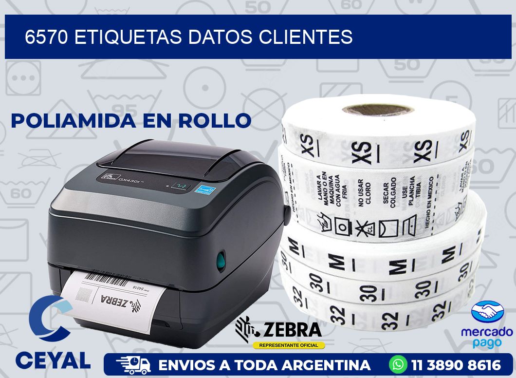 6570 ETIQUETAS DATOS CLIENTES