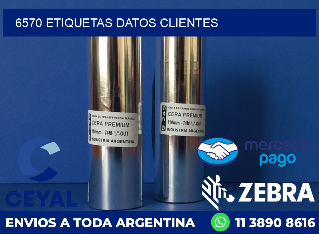 6570 ETIQUETAS DATOS CLIENTES