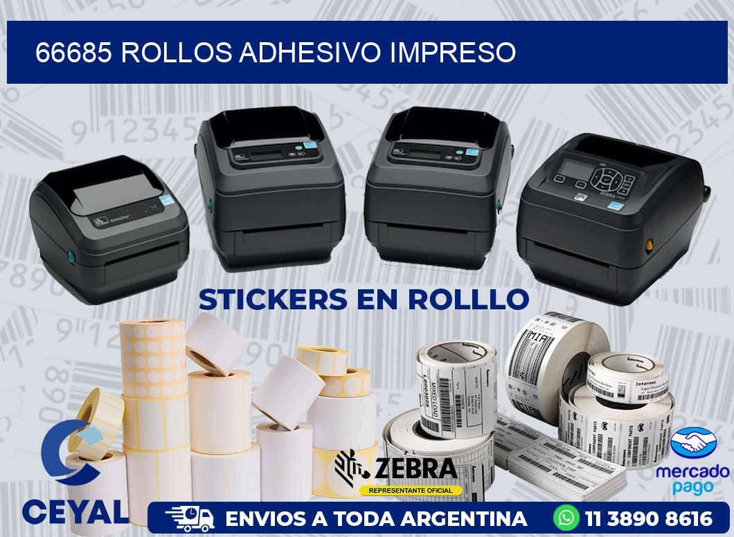66685 ROLLOS ADHESIVO IMPRESO