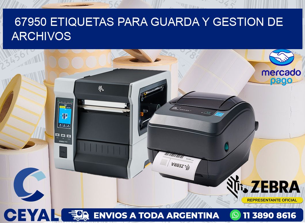 67950 ETIQUETAS PARA GUARDA Y GESTION DE ARCHIVOS