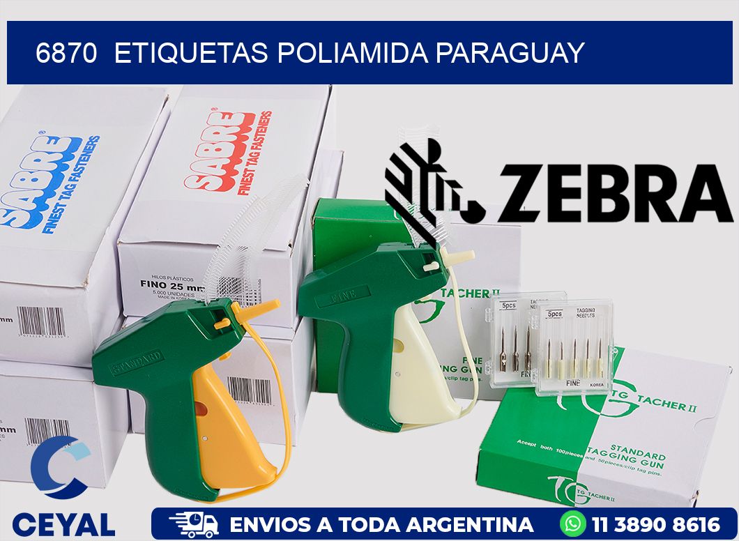 6870  ETIQUETAS POLIAMIDA PARAGUAY