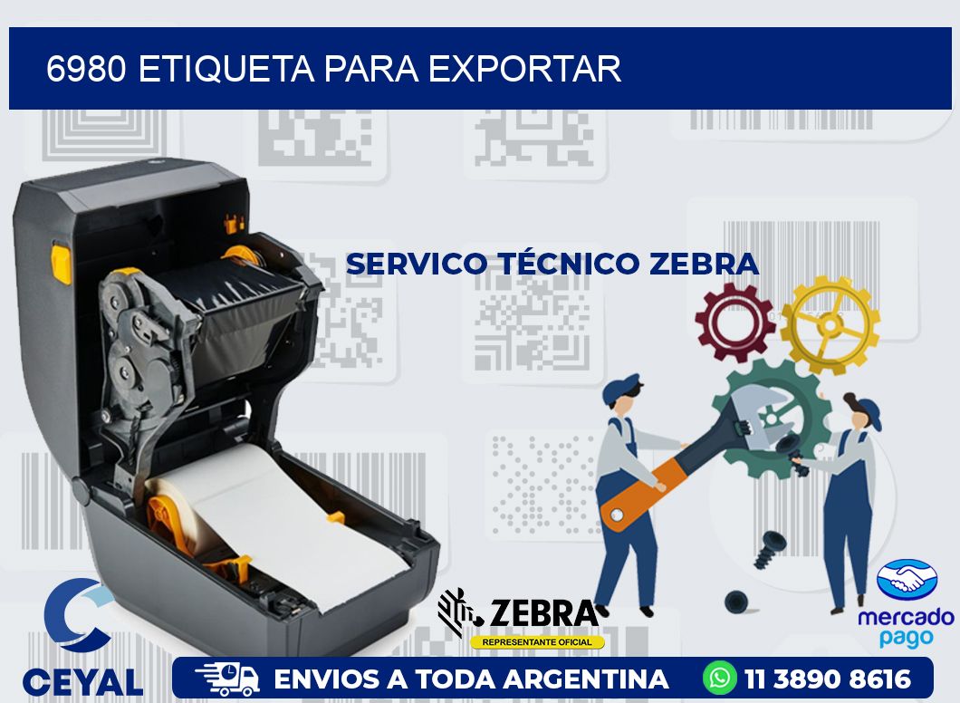 6980 ETIQUETA PARA EXPORTAR