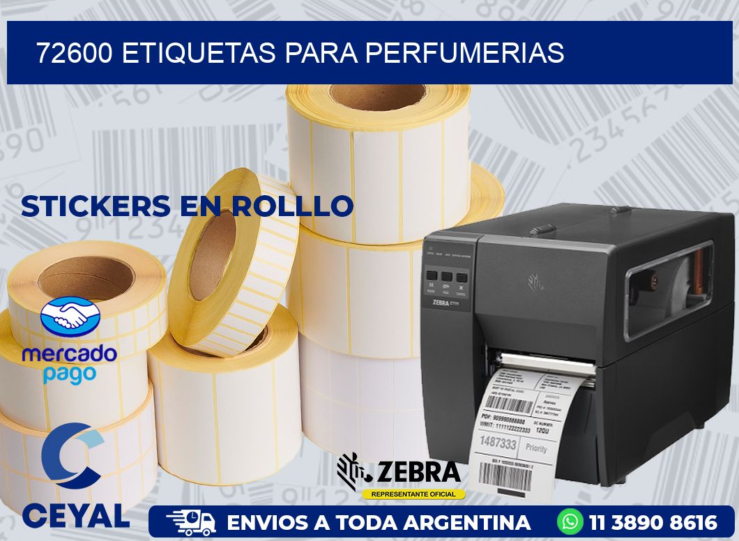 72600 ETIQUETAS PARA PERFUMERIAS