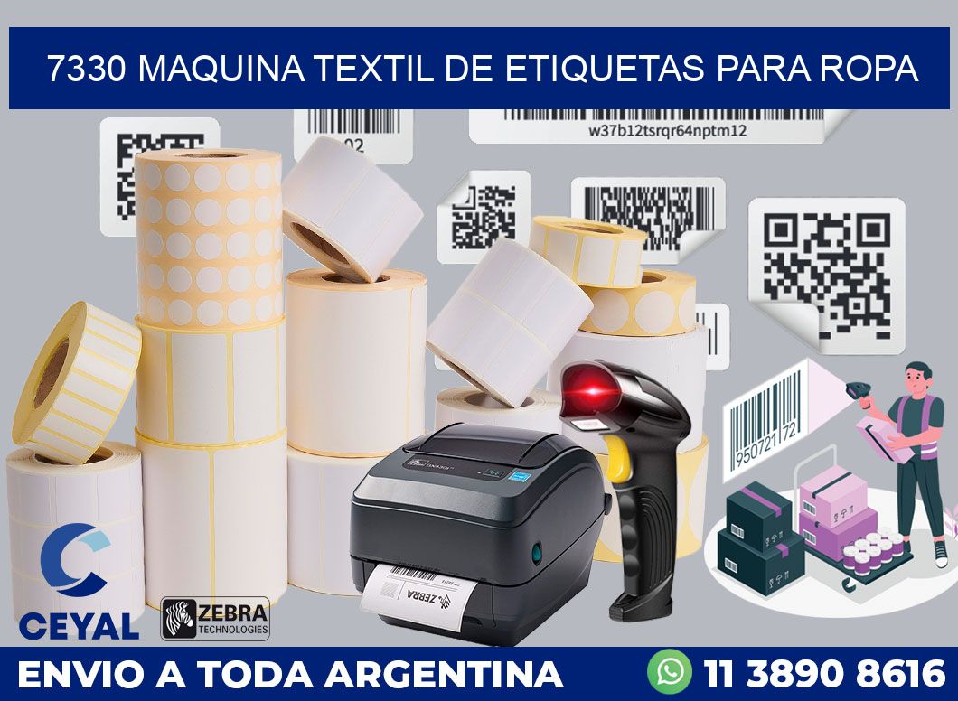 7330 MAQUINA TEXTIL DE ETIQUETAS PARA ROPA