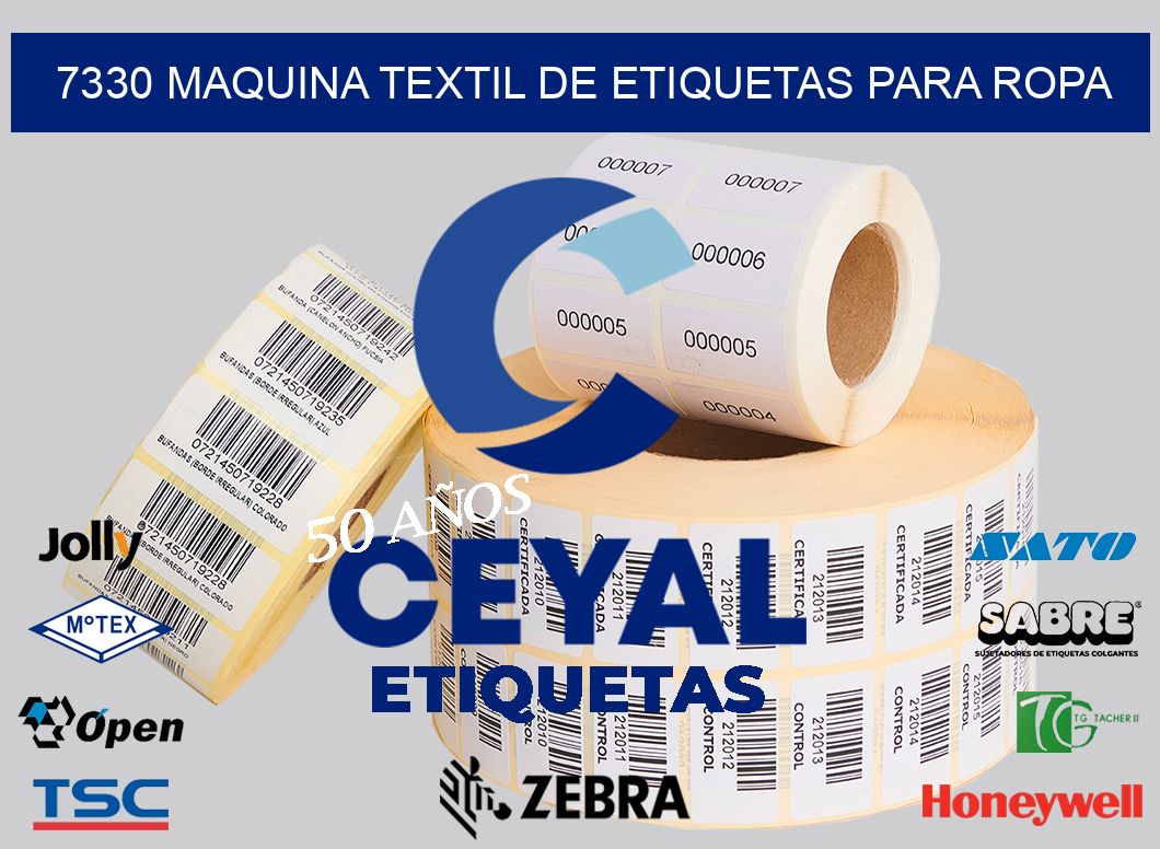 7330 MAQUINA TEXTIL DE ETIQUETAS PARA ROPA