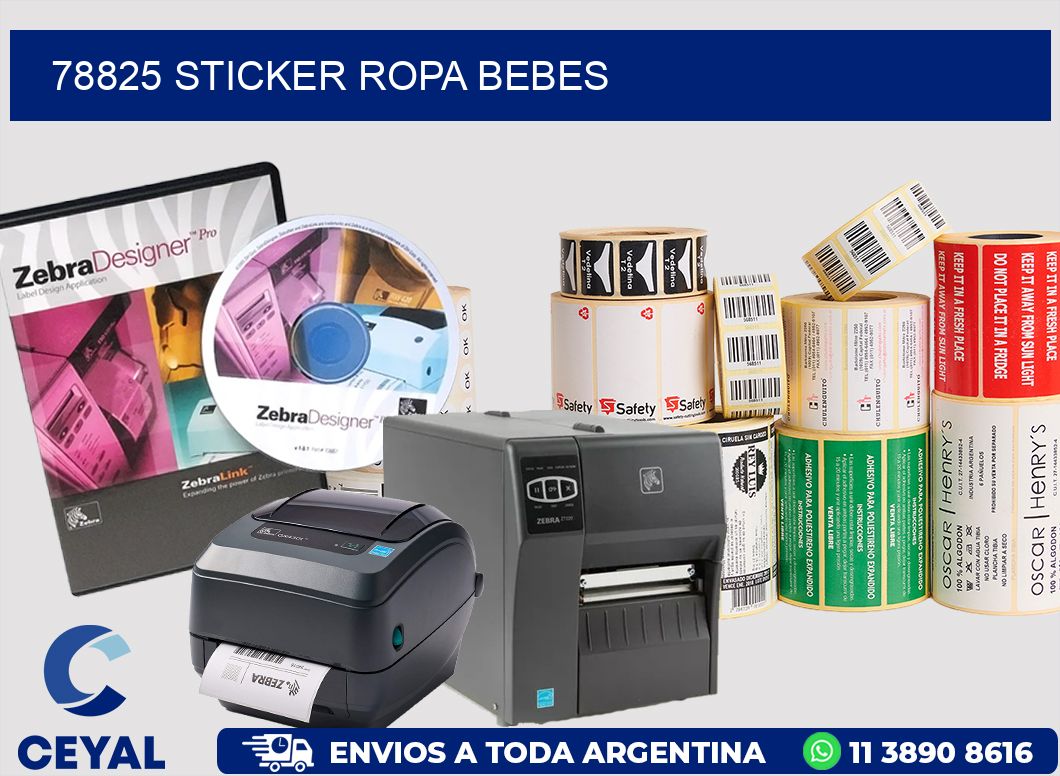 78825 STICKER ROPA BEBES