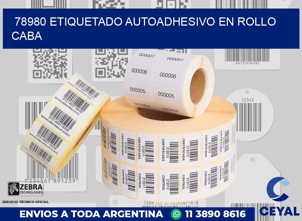78980 ETIQUETADO AUTOADHESIVO EN ROLLO CABA