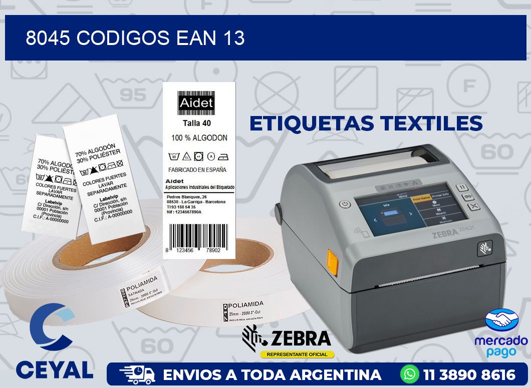 8045 CODIGOS EAN 13