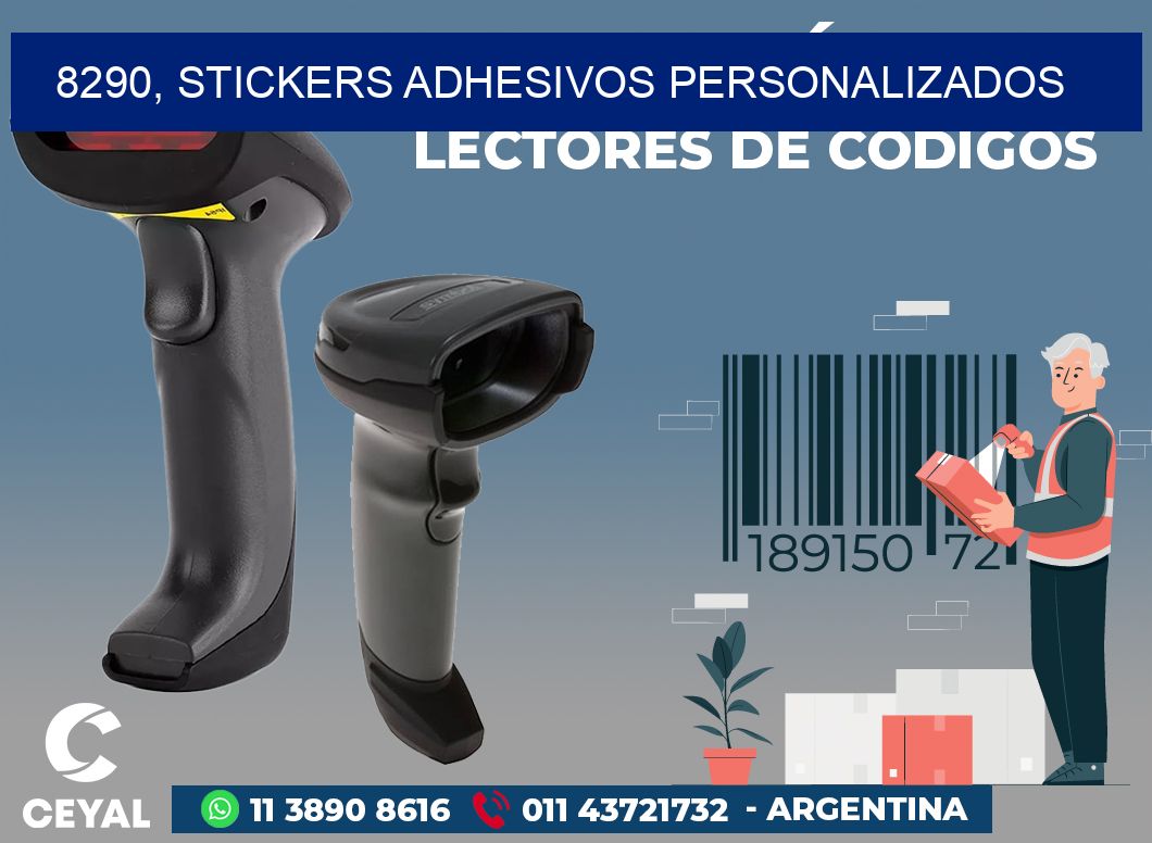 8290, stickers adhesivos personalizados