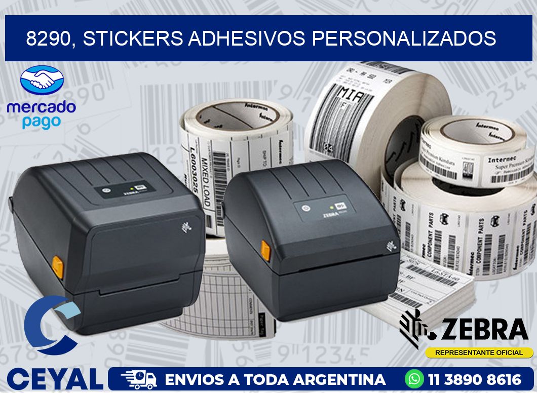 8290, stickers adhesivos personalizados
