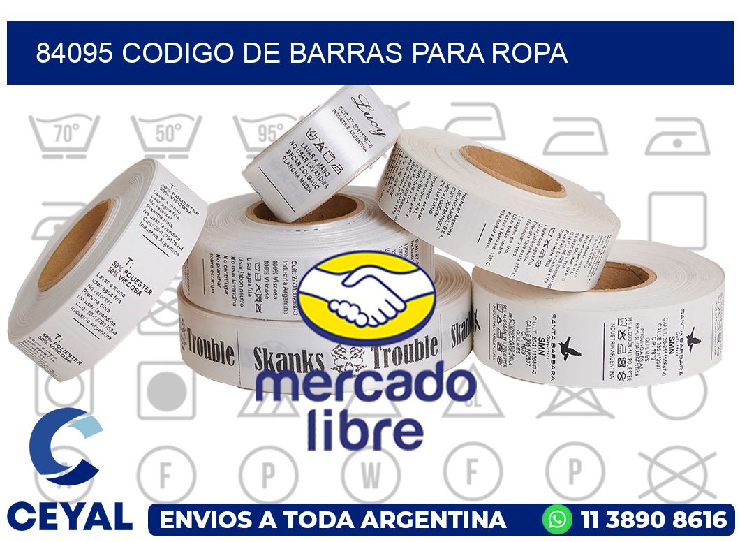 84095 CODIGO DE BARRAS PARA ROPA