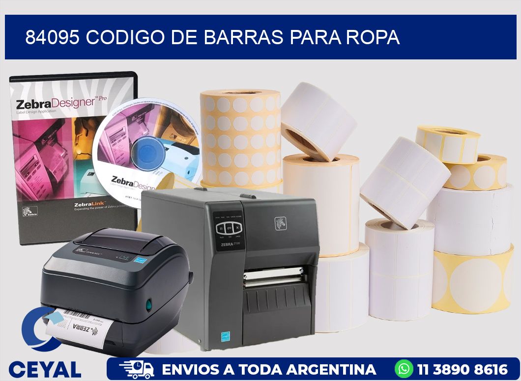 84095 CODIGO DE BARRAS PARA ROPA