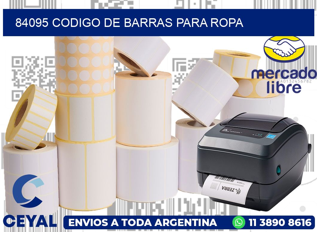84095 CODIGO DE BARRAS PARA ROPA