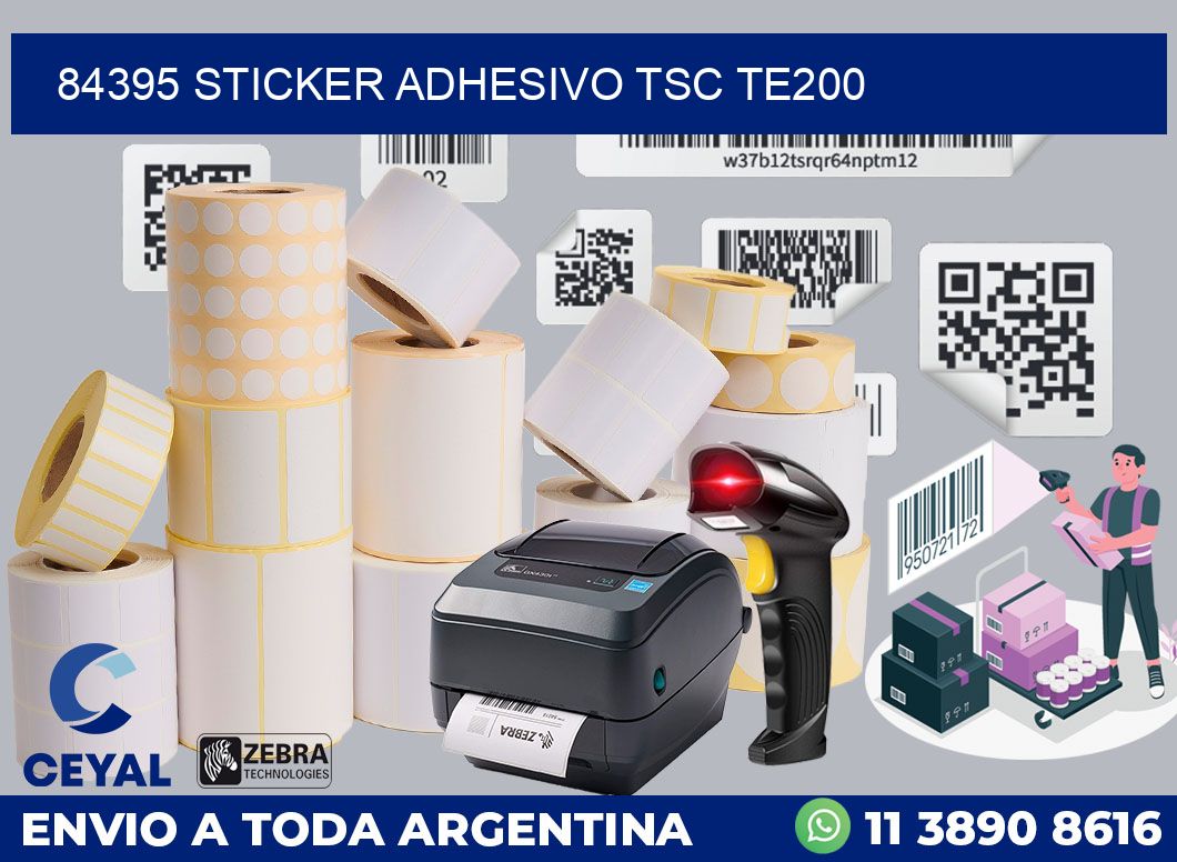 84395 STICKER ADHESIVO TSC TE200
