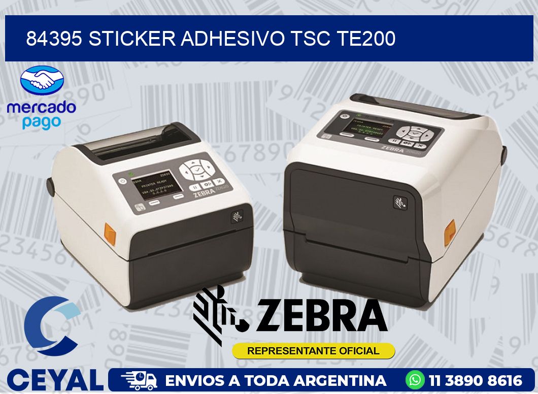 84395 STICKER ADHESIVO TSC TE200