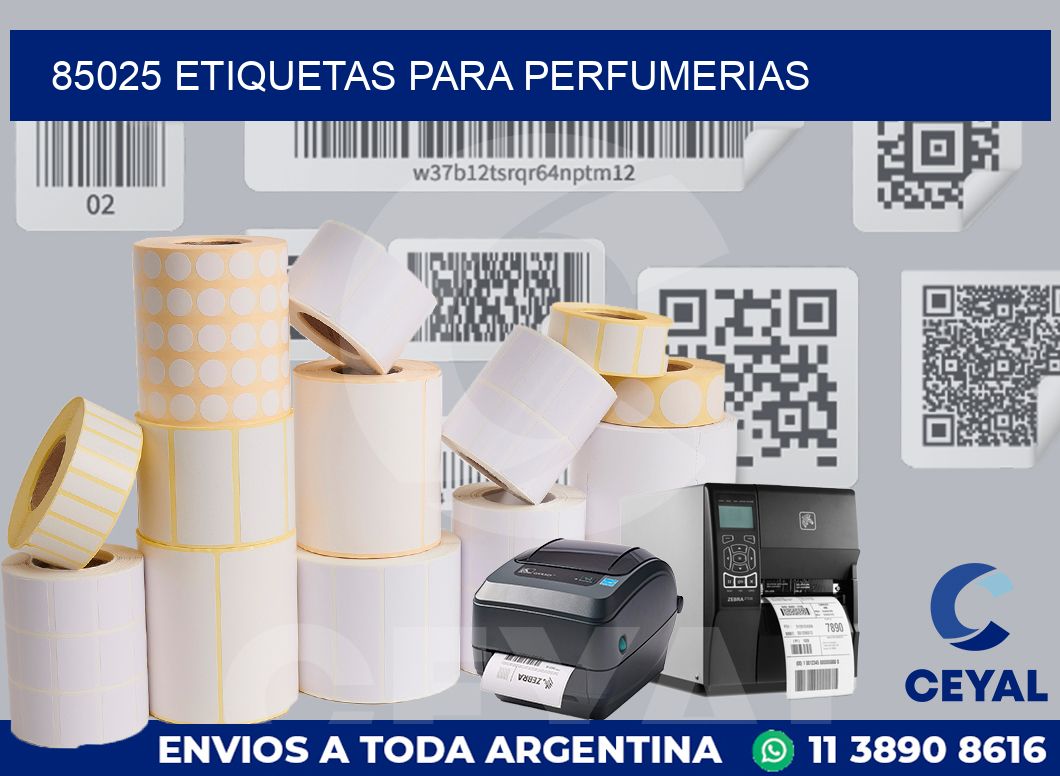 85025 ETIQUETAS PARA PERFUMERIAS